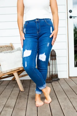 Proud Poppy Clothing Peta Jeans in Dark Blue DarkBlue Discount