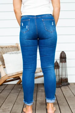 Proud Poppy Clothing Peta Jeans in Dark Blue DarkBlue Discount