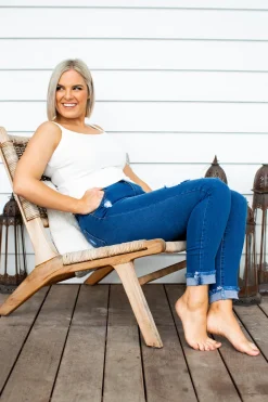 Proud Poppy Clothing Peta Jeans in Dark Blue DarkBlue Discount