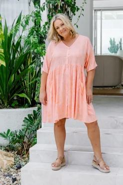 Proud Poppy Clothing Piper Dress in Orange Sahara OrangeSahara Hot