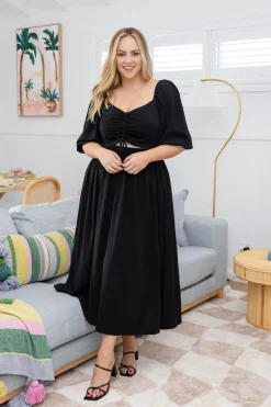 Proud Poppy Clothing Pippa Cut Out Dress in Black Online