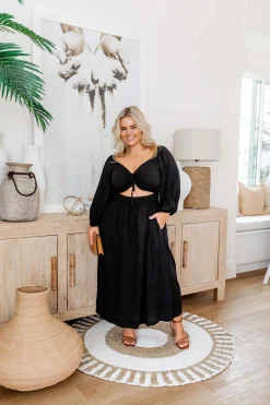 Proud Poppy Clothing Pippa Cut Out Dress in Black Online