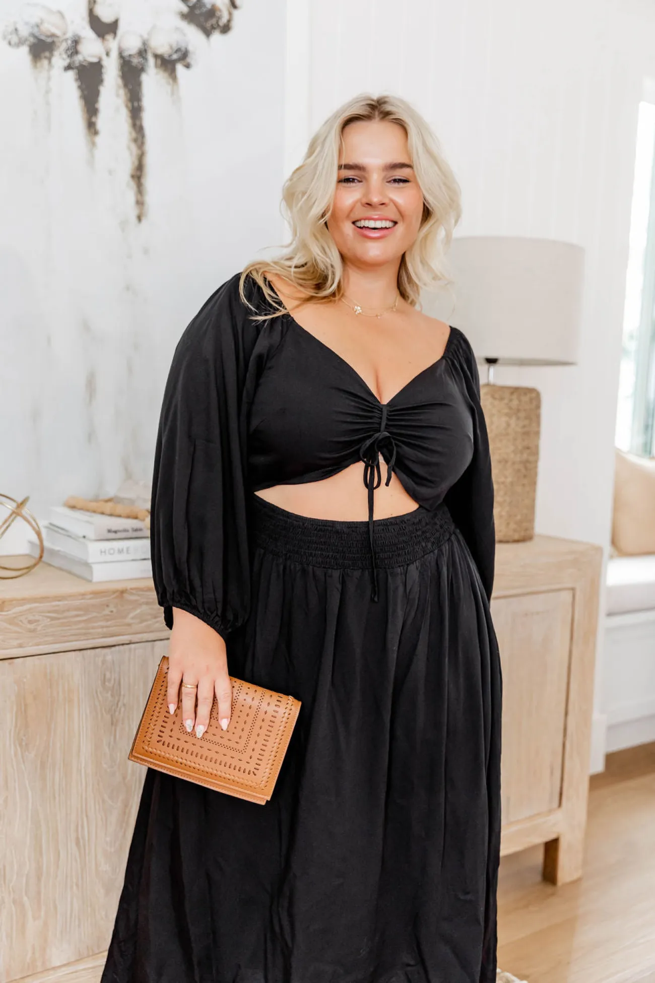 Proud Poppy Clothing Pippa Cut Out Dress in Black Online