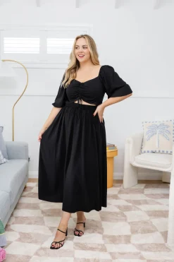 Proud Poppy Clothing Pippa Cut Out Dress in Black Online