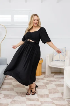 Proud Poppy Clothing Pippa Cut Out Dress in Black Online