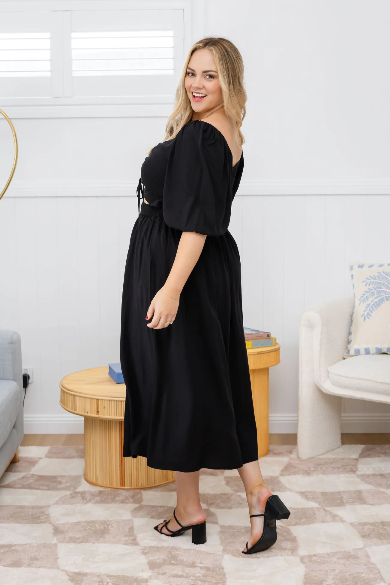Proud Poppy Clothing Pippa Cut Out Dress in Black Online