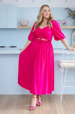 Proud Poppy Clothing Pippa Cut Out Dress in Pink Discount