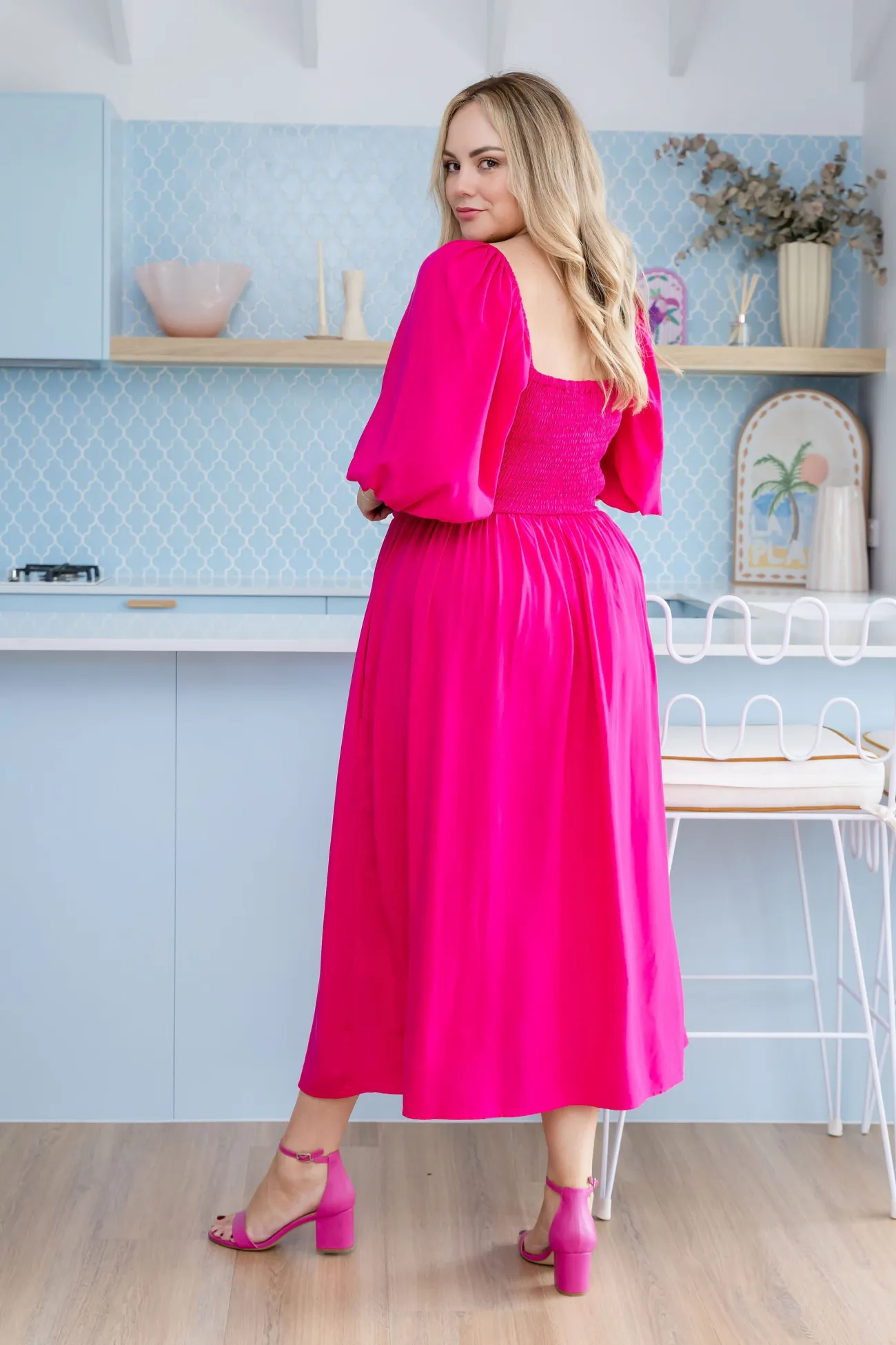 Proud Poppy Clothing Pippa Cut Out Dress in Pink Discount
