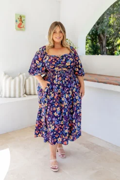 Proud Poppy Clothing Pippa Cut Out Dress in Posie Discount
