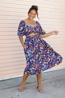 Proud Poppy Clothing Pippa Cut Out Dress in Posie Discount