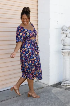 Proud Poppy Clothing Pippa Cut Out Dress in Posie Discount