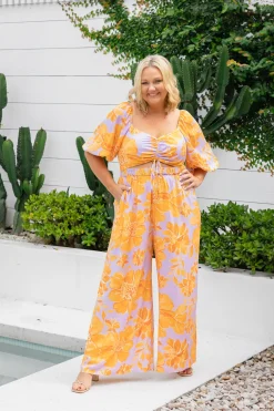 Proud Poppy Clothing Pippa Jumpsuit in Honey Bloom HoneyBloom Clearance