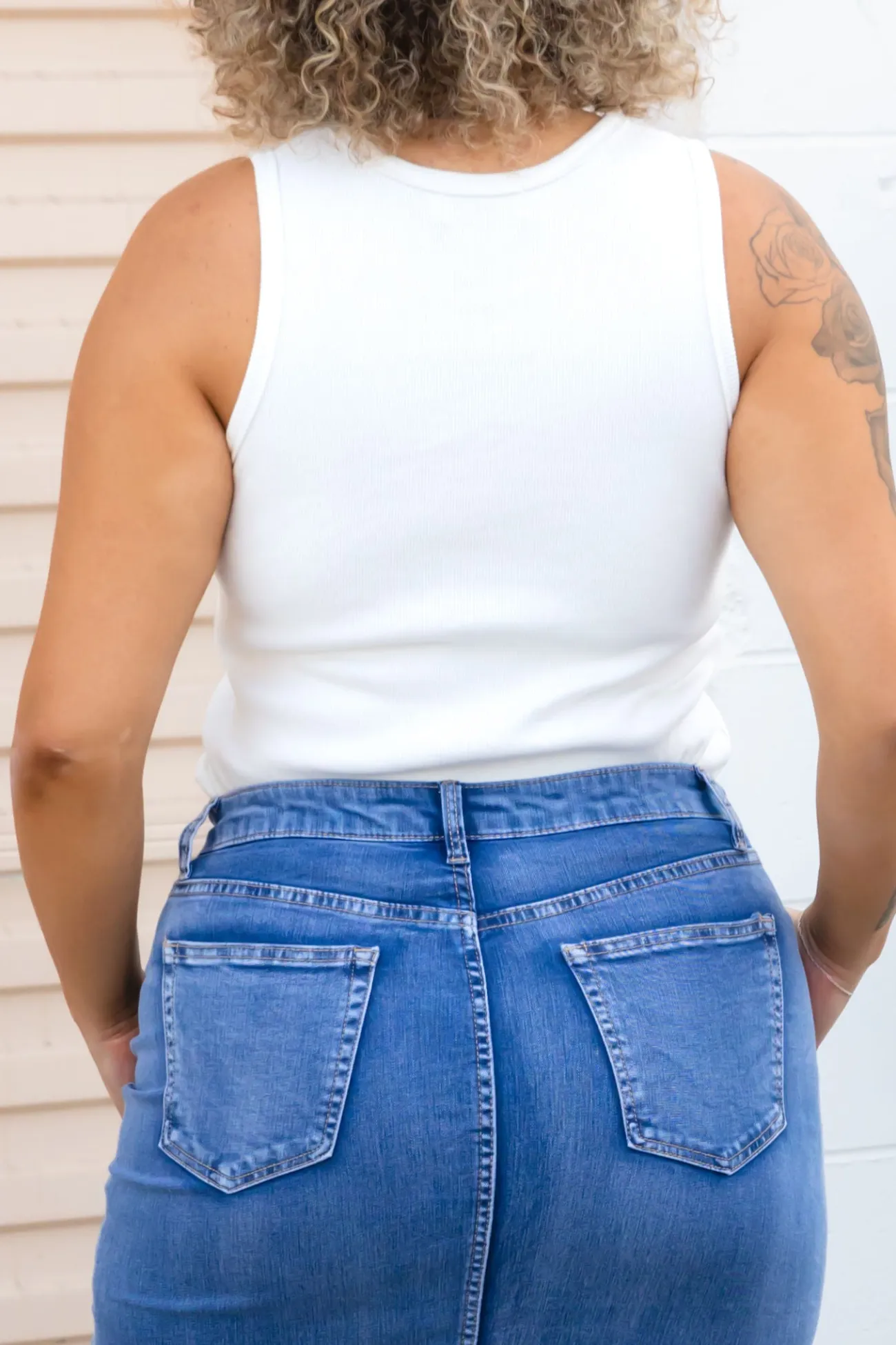 Proud Poppy Clothing Riley Denim Midi Skirt Online