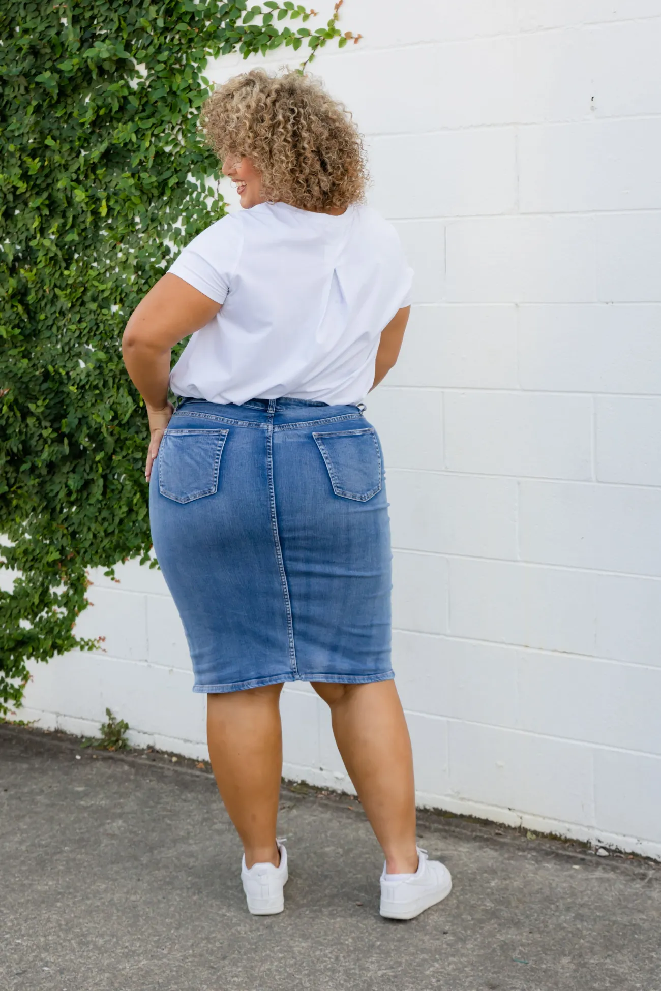 Proud Poppy Clothing Riley Denim Midi Skirt Online