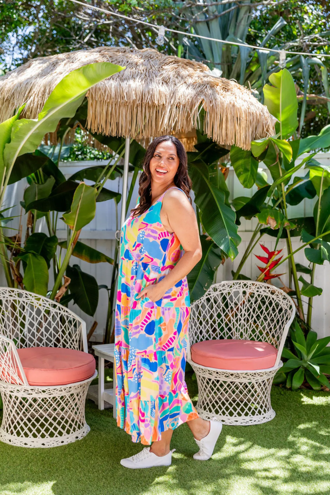Proud Poppy Clothing Ronnie Dress in Peachy Keen by Kasey Rainbow Online