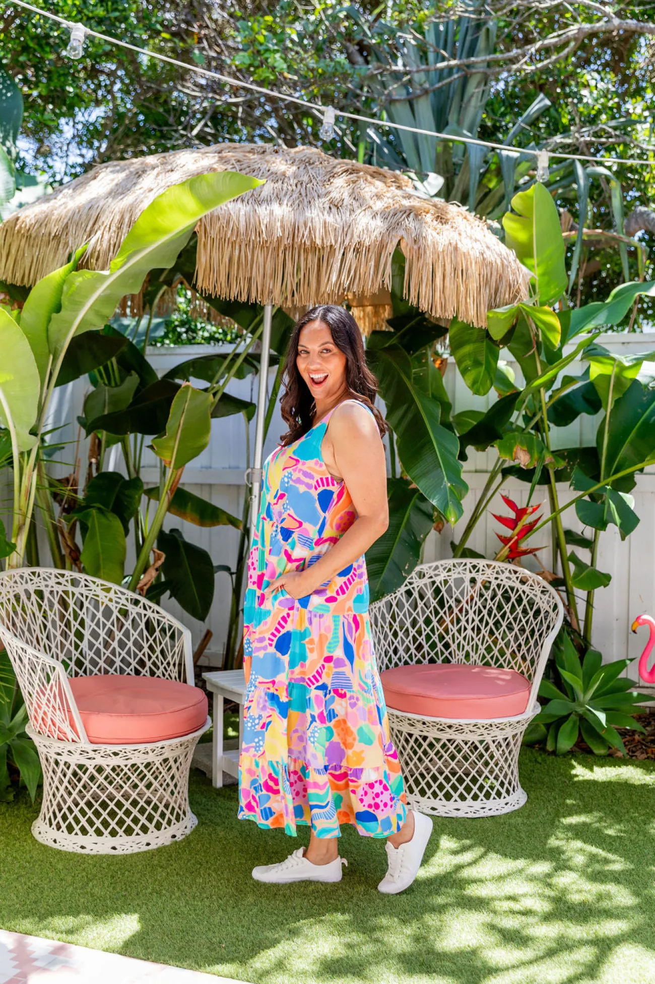 Proud Poppy Clothing Ronnie Dress in Peachy Keen by Kasey Rainbow Online
