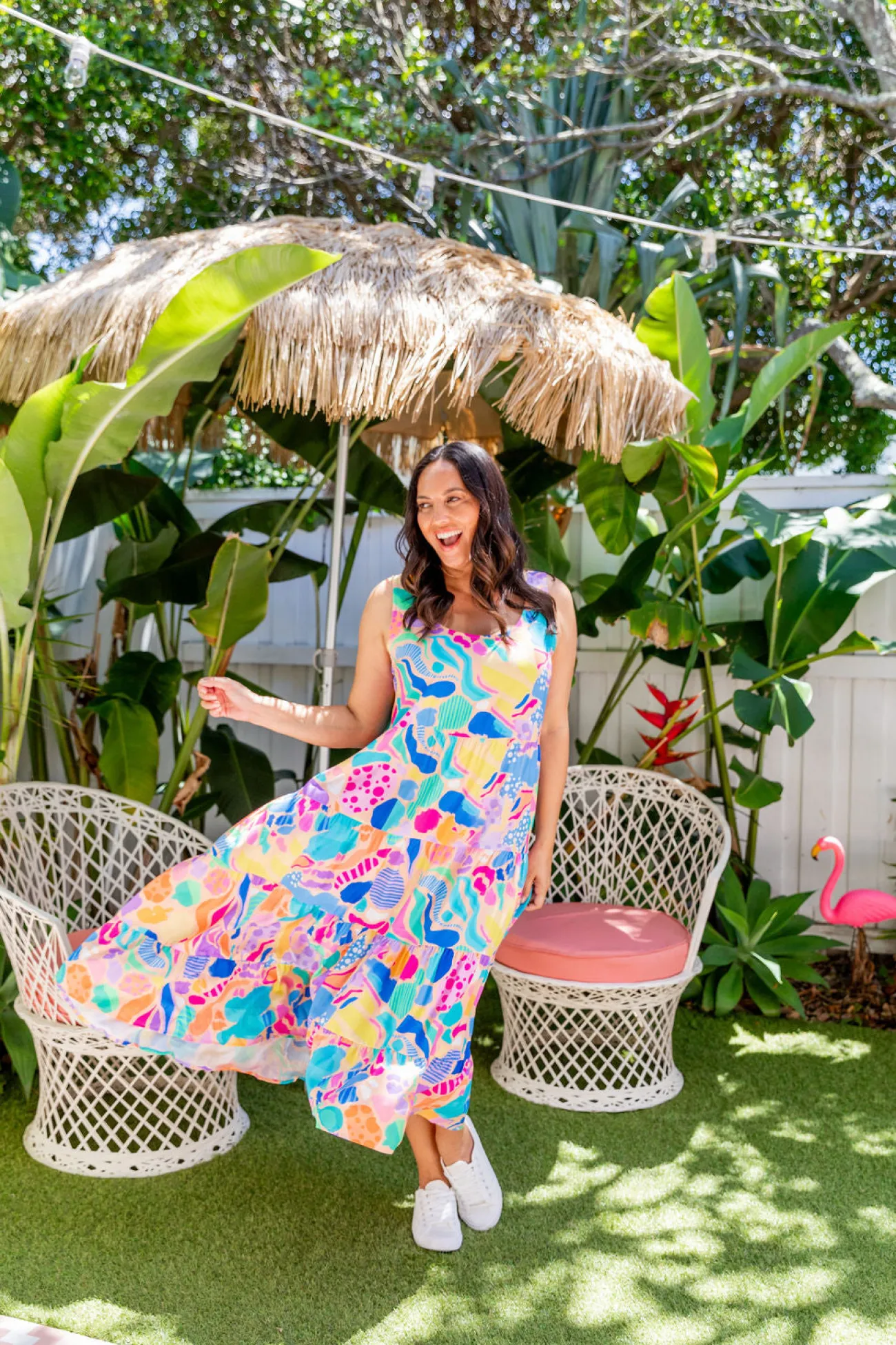 Proud Poppy Clothing Ronnie Dress in Peachy Keen by Kasey Rainbow Online
