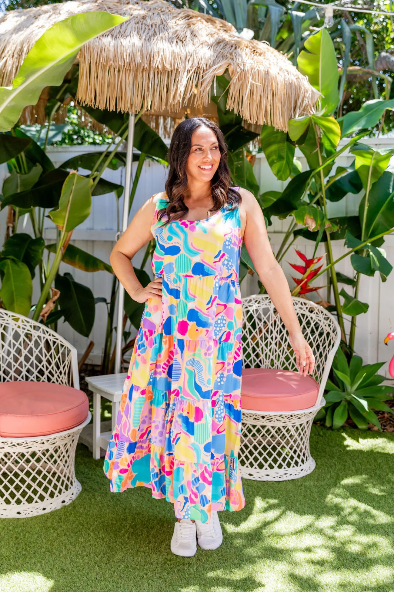 Proud Poppy Clothing Ronnie Dress in Peachy Keen by Kasey Rainbow Online