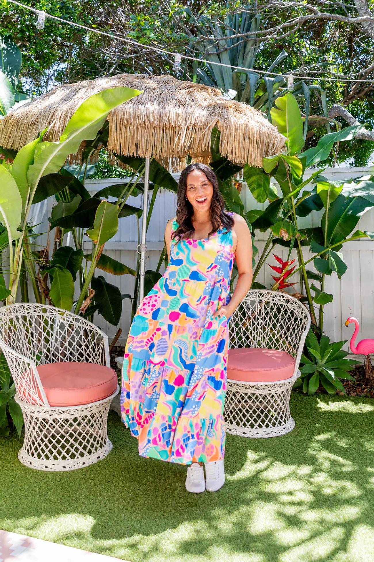 Proud Poppy Clothing Ronnie Dress in Peachy Keen by Kasey Rainbow Online