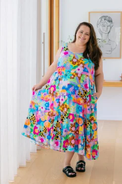 Proud Poppy Clothing Ronnie Maxi Dress in Floral Fancy by Kasey Rainbow Hot
