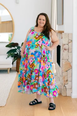 Proud Poppy Clothing Ronnie Maxi Dress in Floral Fancy by Kasey Rainbow Hot