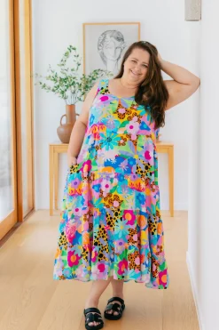 Proud Poppy Clothing Ronnie Maxi Dress in Floral Fancy by Kasey Rainbow Hot