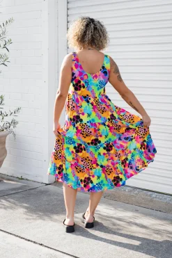 Proud Poppy Clothing Ronnie Maxi Dress in Messy Mind by Kasey Rainbow Discount