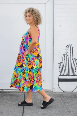 Proud Poppy Clothing Ronnie Maxi Dress in Messy Mind by Kasey Rainbow Discount