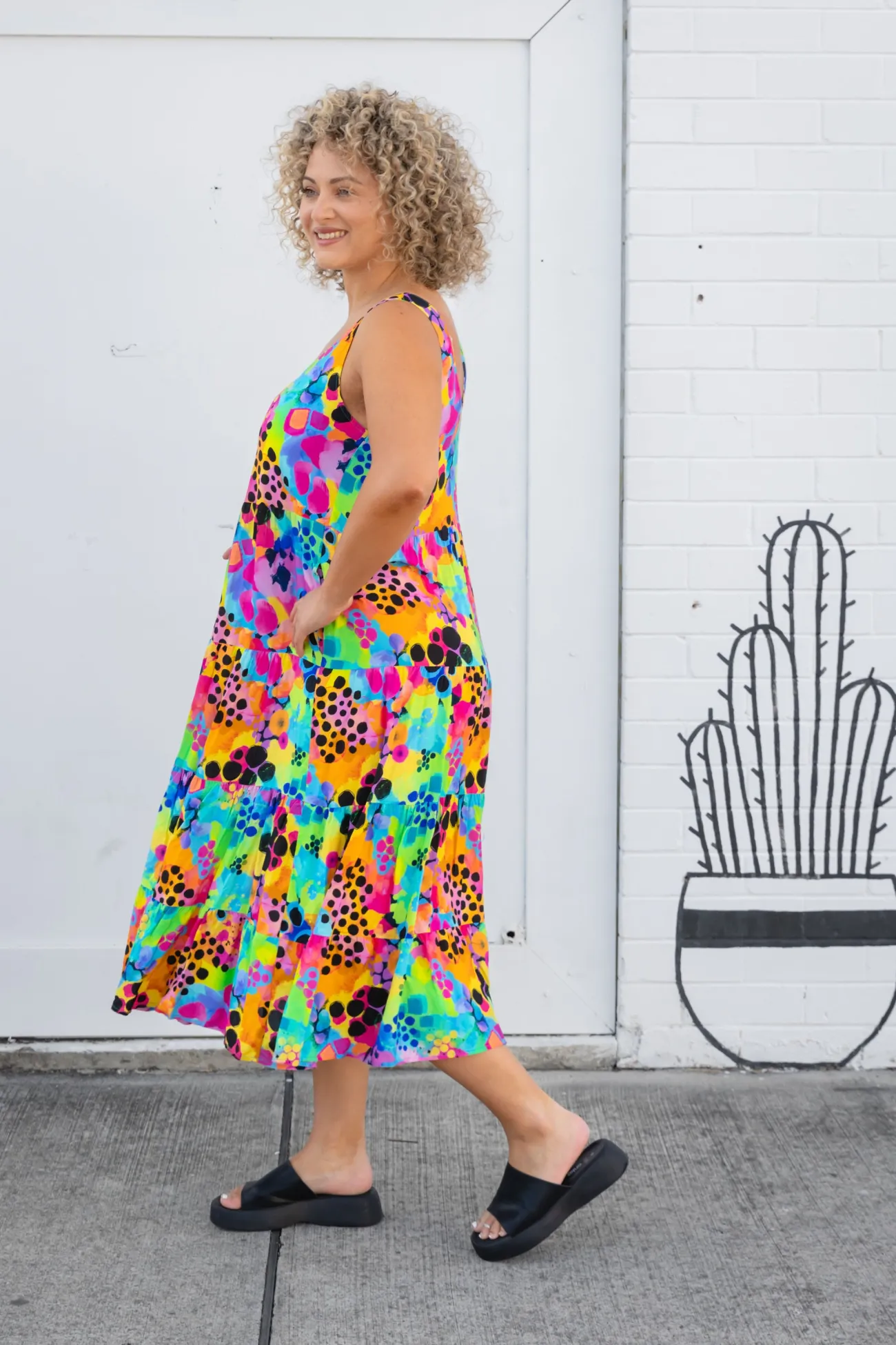 Proud Poppy Clothing Ronnie Maxi Dress in Messy Mind by Kasey Rainbow Discount