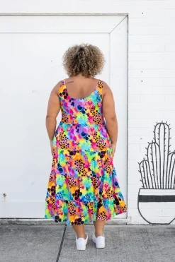 Proud Poppy Clothing Ronnie Maxi Dress in Messy Mind by Kasey Rainbow Discount