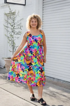Proud Poppy Clothing Ronnie Maxi Dress in Messy Mind by Kasey Rainbow Discount