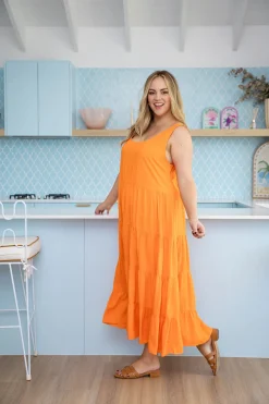 Proud Poppy Clothing Ronnie Maxi Dress in Orange Online