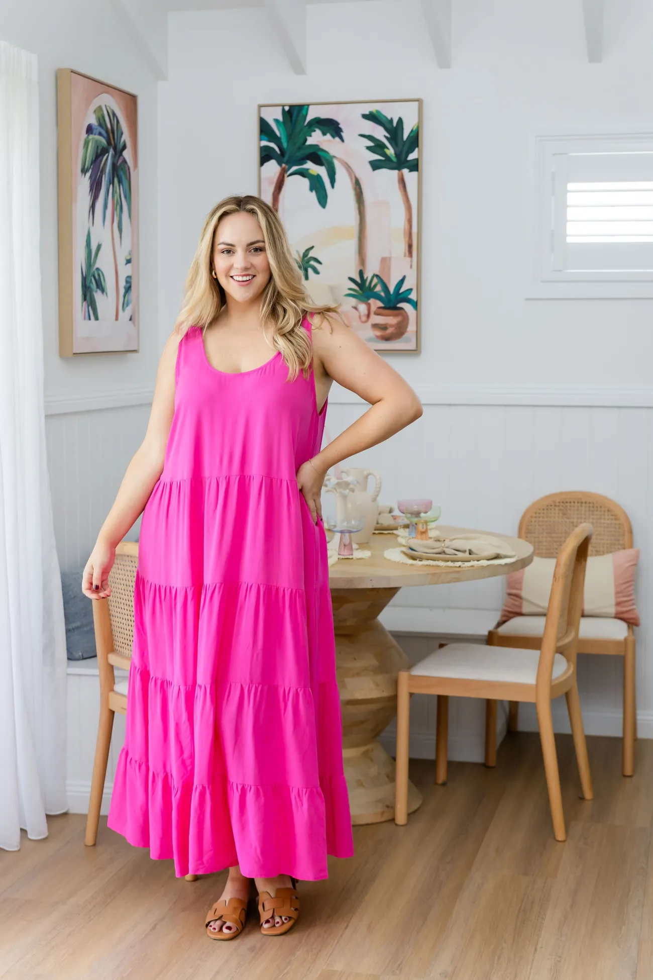 Proud Poppy Clothing Ronnie Maxi Dress in Pink Clearance