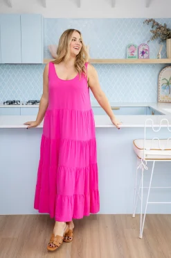 Proud Poppy Clothing Ronnie Maxi Dress in Pink Clearance