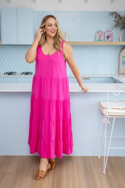 Proud Poppy Clothing Ronnie Maxi Dress in Pink Clearance