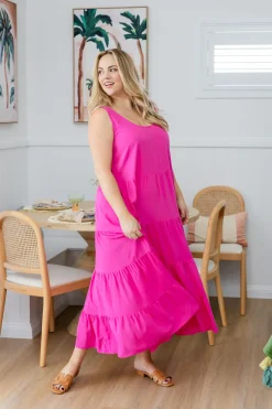 Proud Poppy Clothing Ronnie Maxi Dress in Pink Clearance