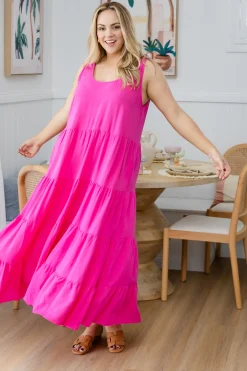 Proud Poppy Clothing Ronnie Maxi Dress in Pink Clearance