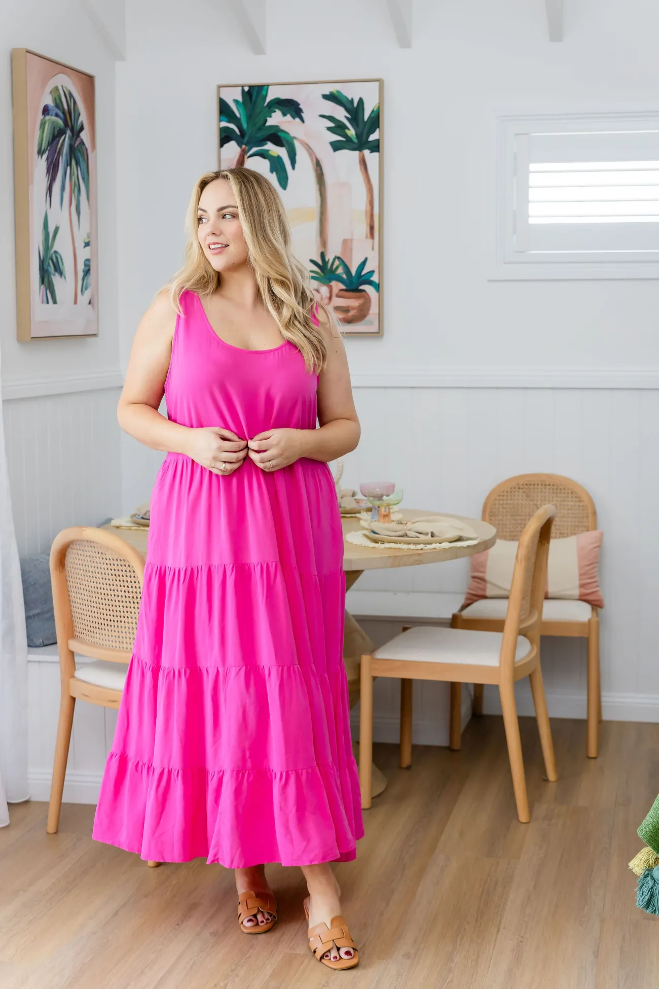 Proud Poppy Clothing Ronnie Maxi Dress in Pink Clearance