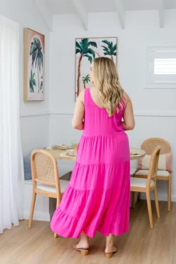Proud Poppy Clothing Ronnie Maxi Dress in Pink Clearance