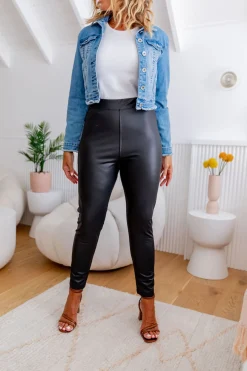 Proud Poppy Clothing Ryder Wet Look Pants Discount