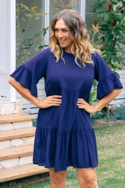 Proud Poppy Clothing Sadie Dress in Navy Outlet