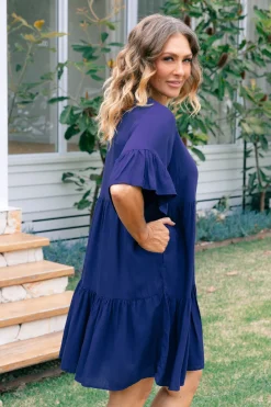 Proud Poppy Clothing Sadie Dress in Navy Outlet