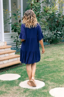 Proud Poppy Clothing Sadie Dress in Navy Outlet
