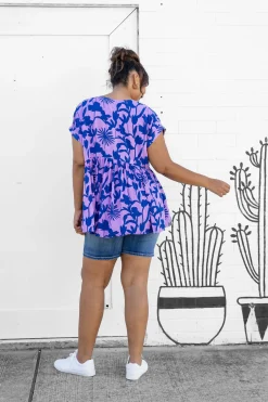 Proud Poppy Clothing Sally Top in Blue & Purple Blue&Purple Online