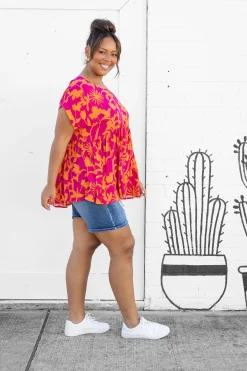 Proud Poppy Clothing Sally Top in Pink & Orange Pink&Orange Online