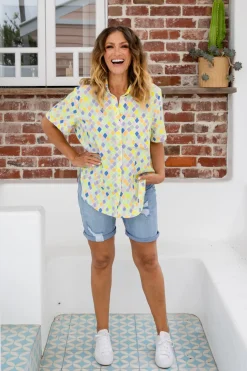Proud Poppy Clothing Samara Shirt in Diced Online