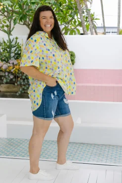 Proud Poppy Clothing Samara Shirt in Diced Online