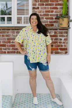 Proud Poppy Clothing Samara Shirt in Diced Online