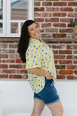 Proud Poppy Clothing Samara Shirt in Diced Online