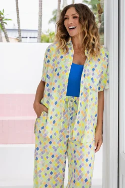 Proud Poppy Clothing Samara Shirt in Diced Online